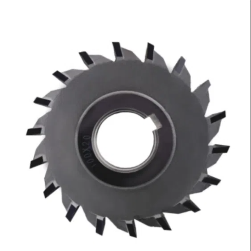 1062--Eight stars high-speed steel three-face milling cutter blade sharp steel milling steel milling cutter disk 63 80 100 125 white steel three-face edge Shandong Denso Pricision Tools Co.,Ltd.